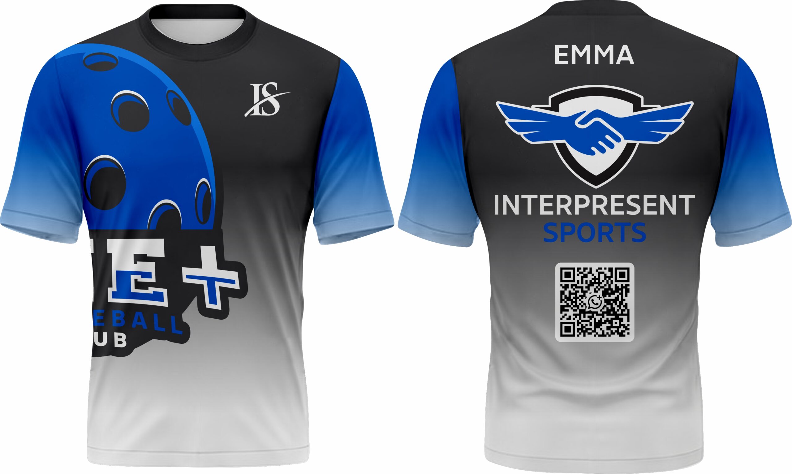Blue & Black Sublimation T-Shirt
