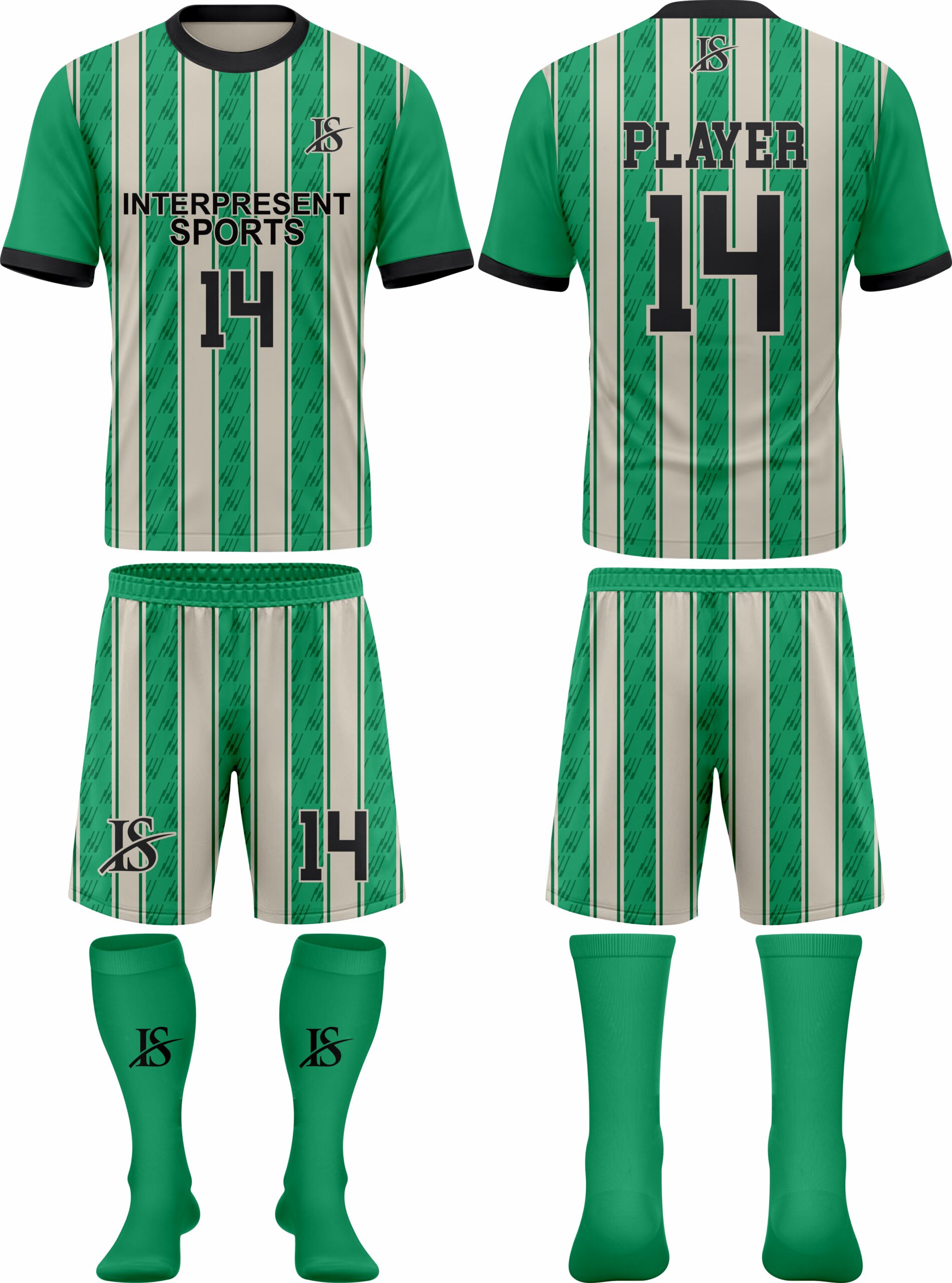Green & White Soccer Uniform