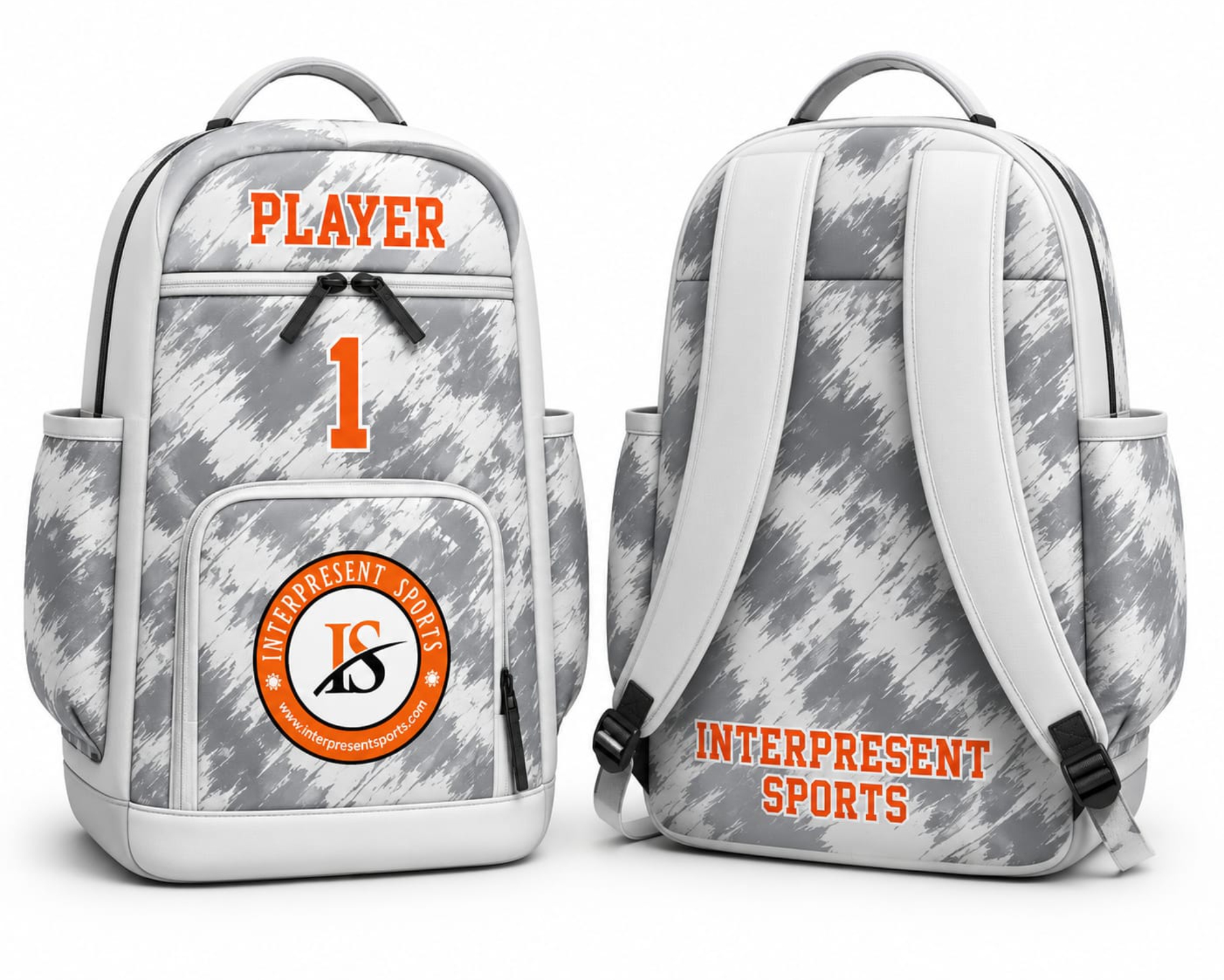 Customized White Sports Bag