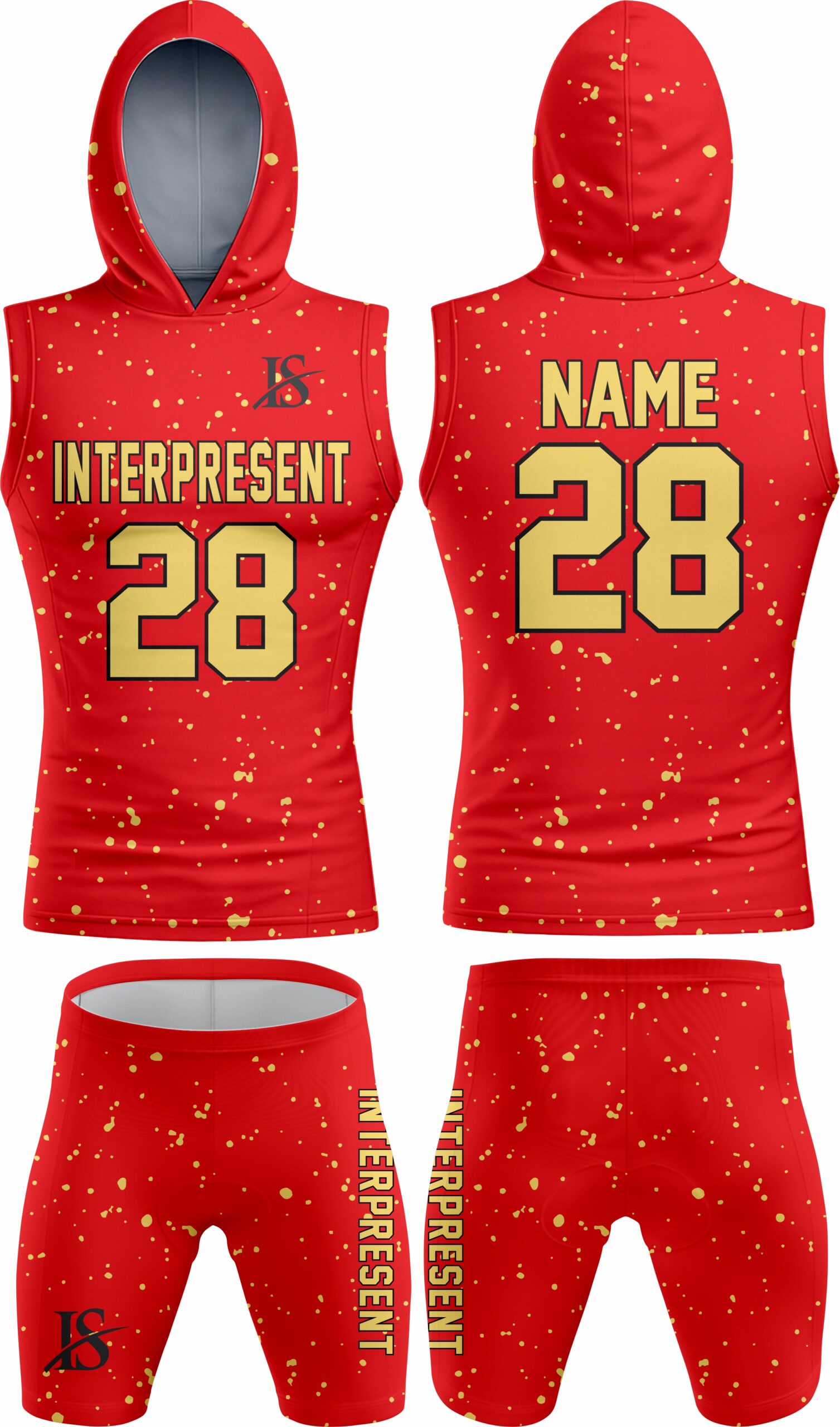 Dotted Red 7v7 Uniform