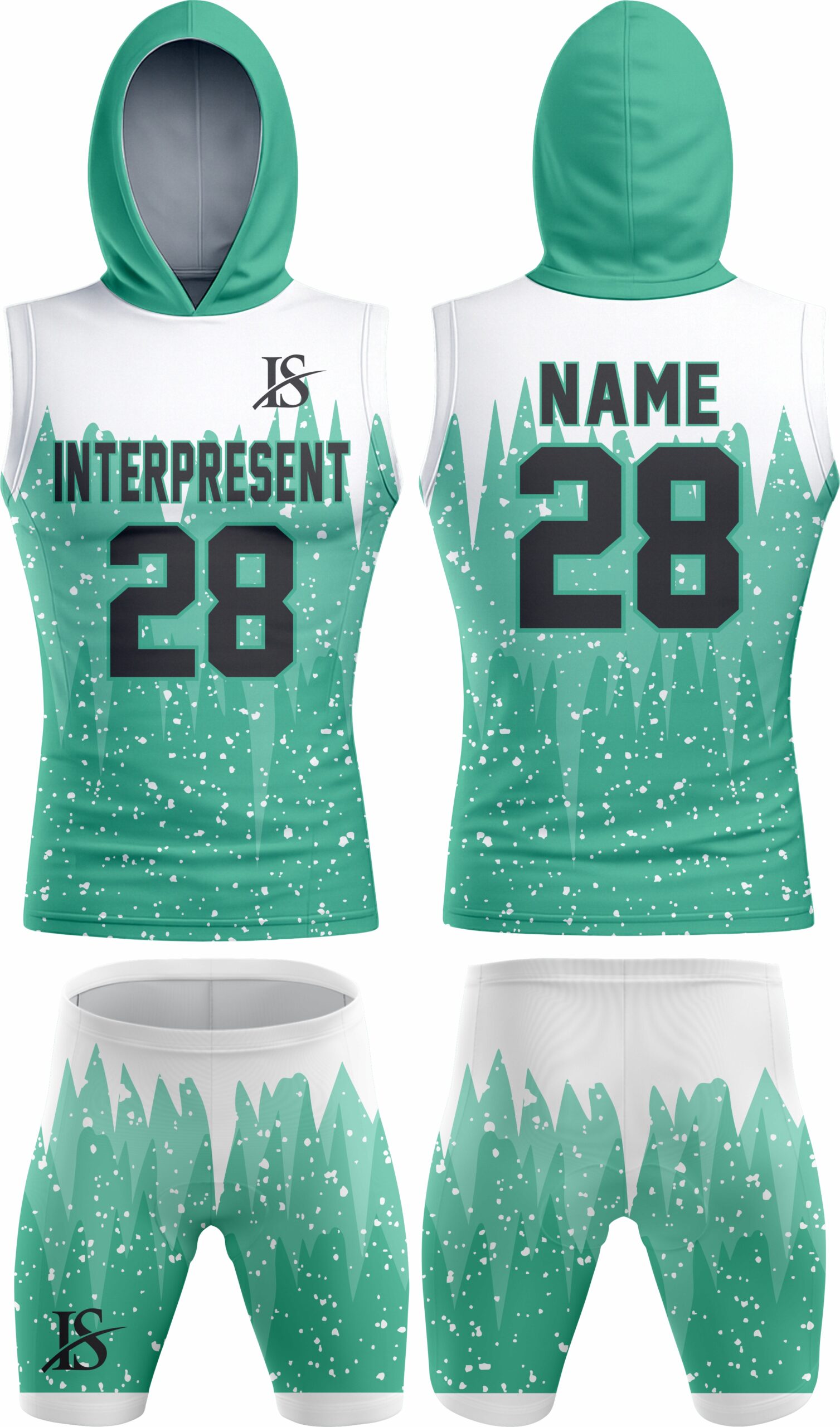 C-Green & White 7v7 Uniform