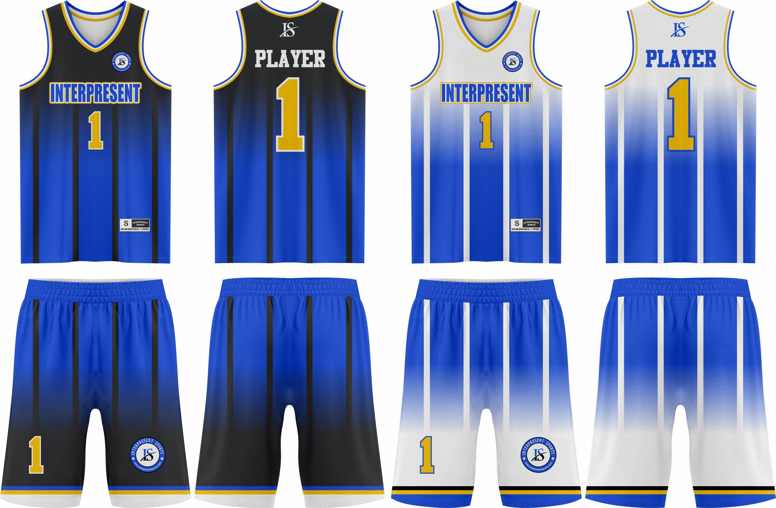 Blue Reverseable BasketBall Uniform
