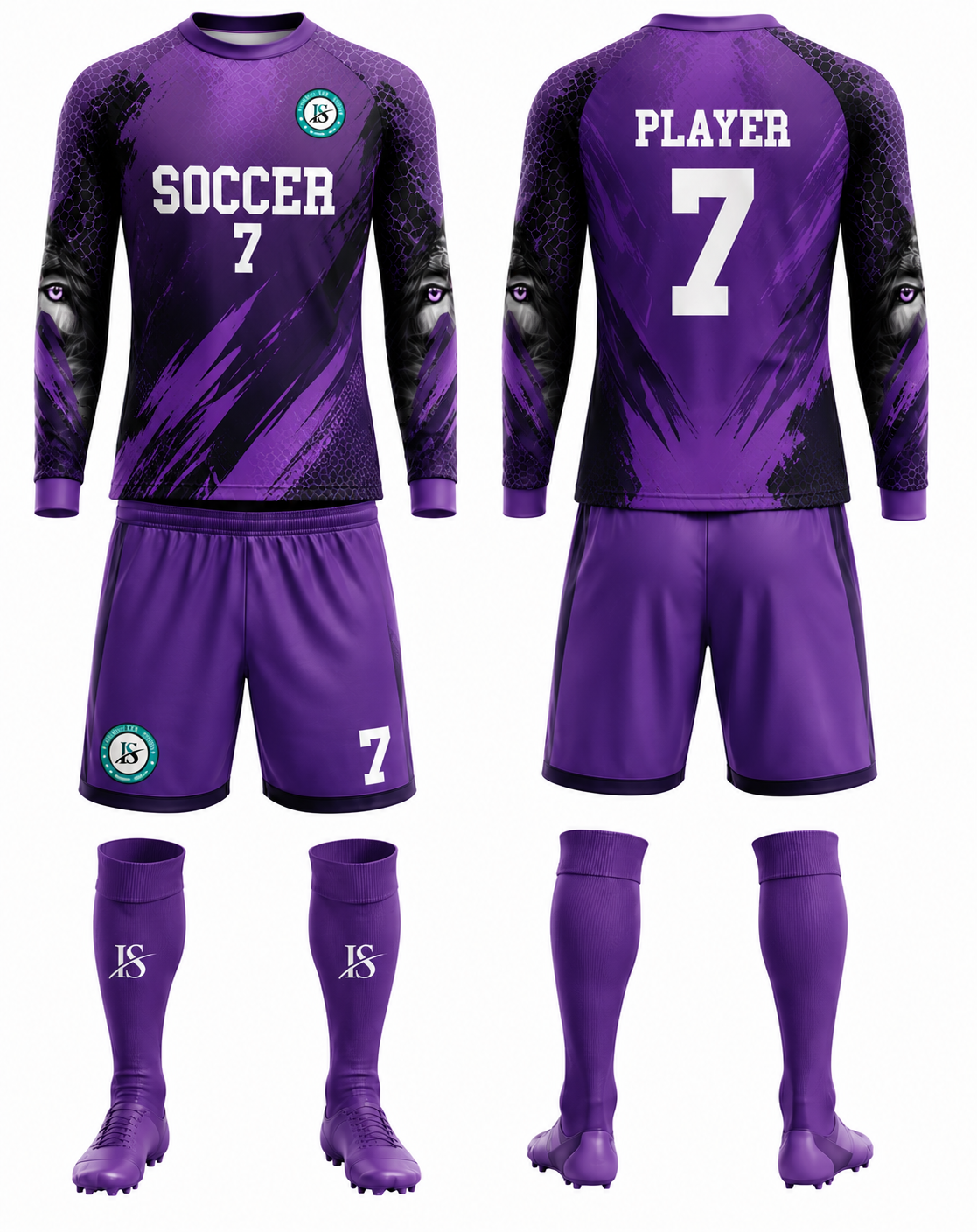 Purple Goal-Keeper Uniform