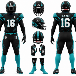 Greenish Black American-Football Uniform