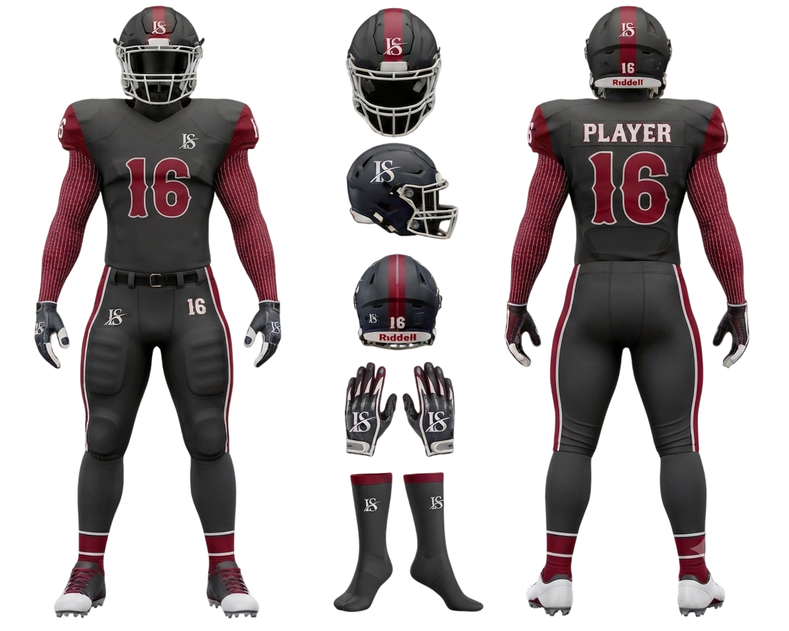 Gray American-Football Uniform