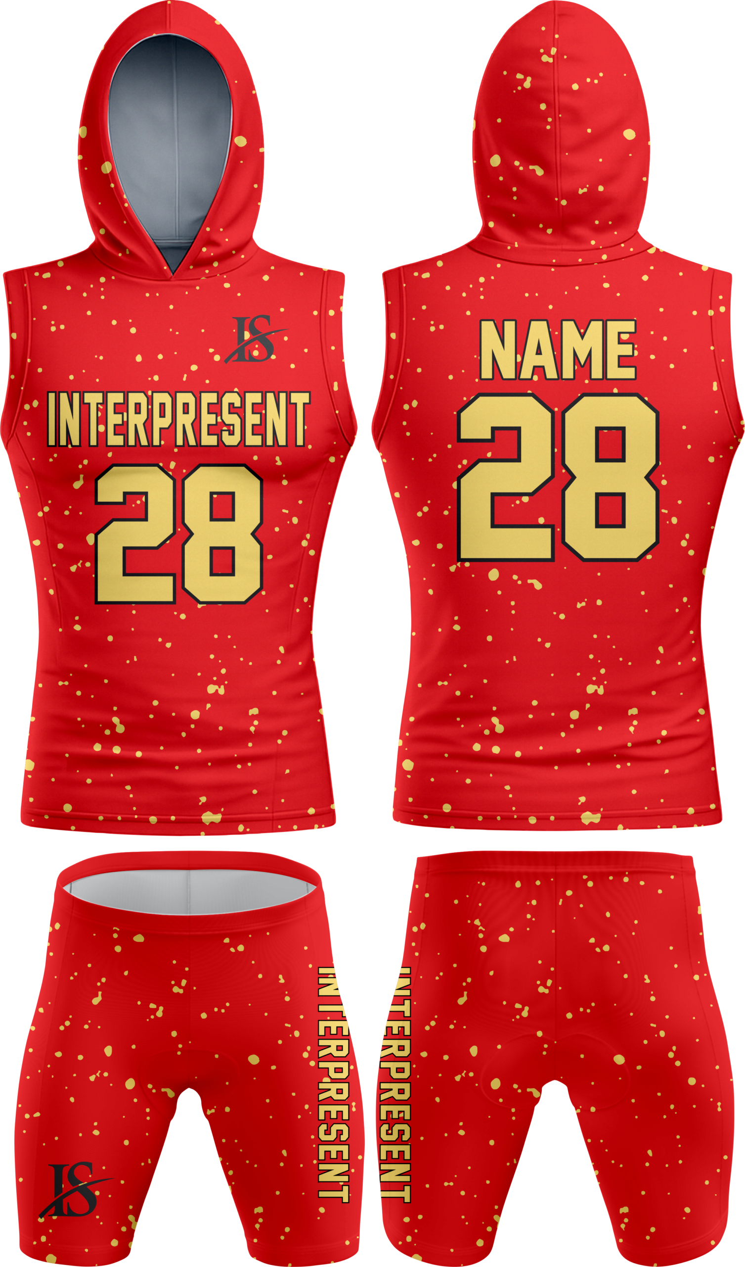 Dotted Red 7v7 Uniform