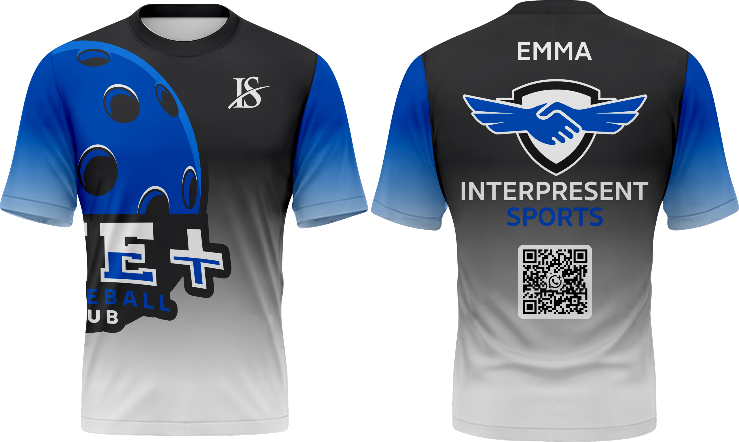 Blue & Black Sublimation T-Shirt