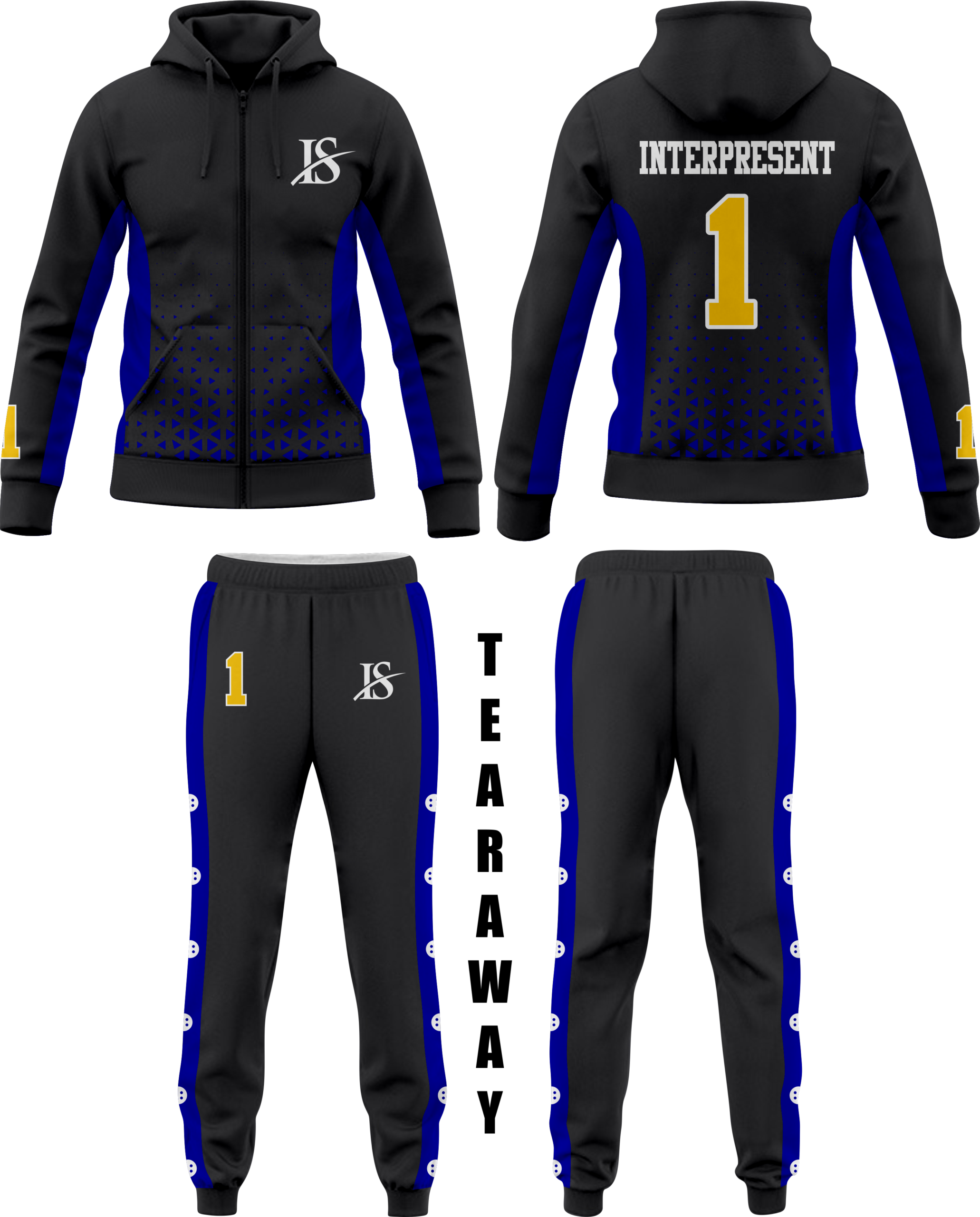 Blue & Black Tracksuit