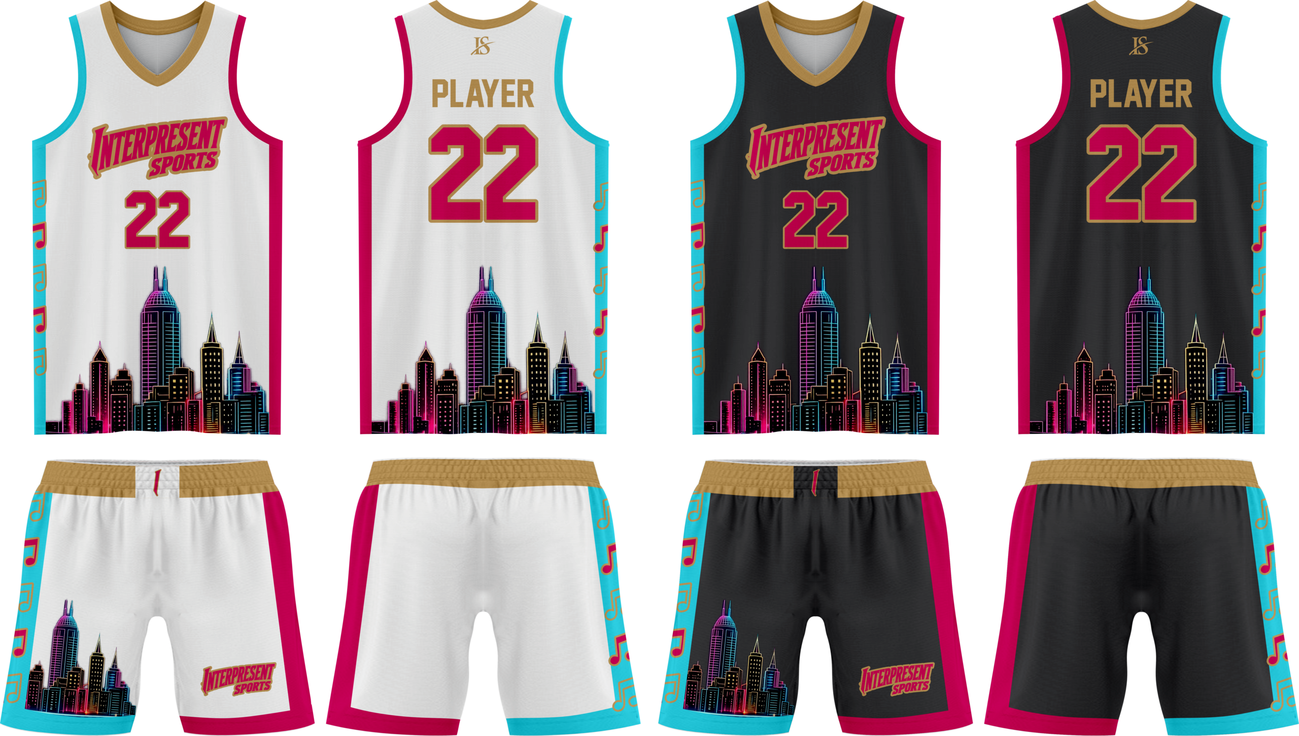 Black Reverseable BasketBall Uniform