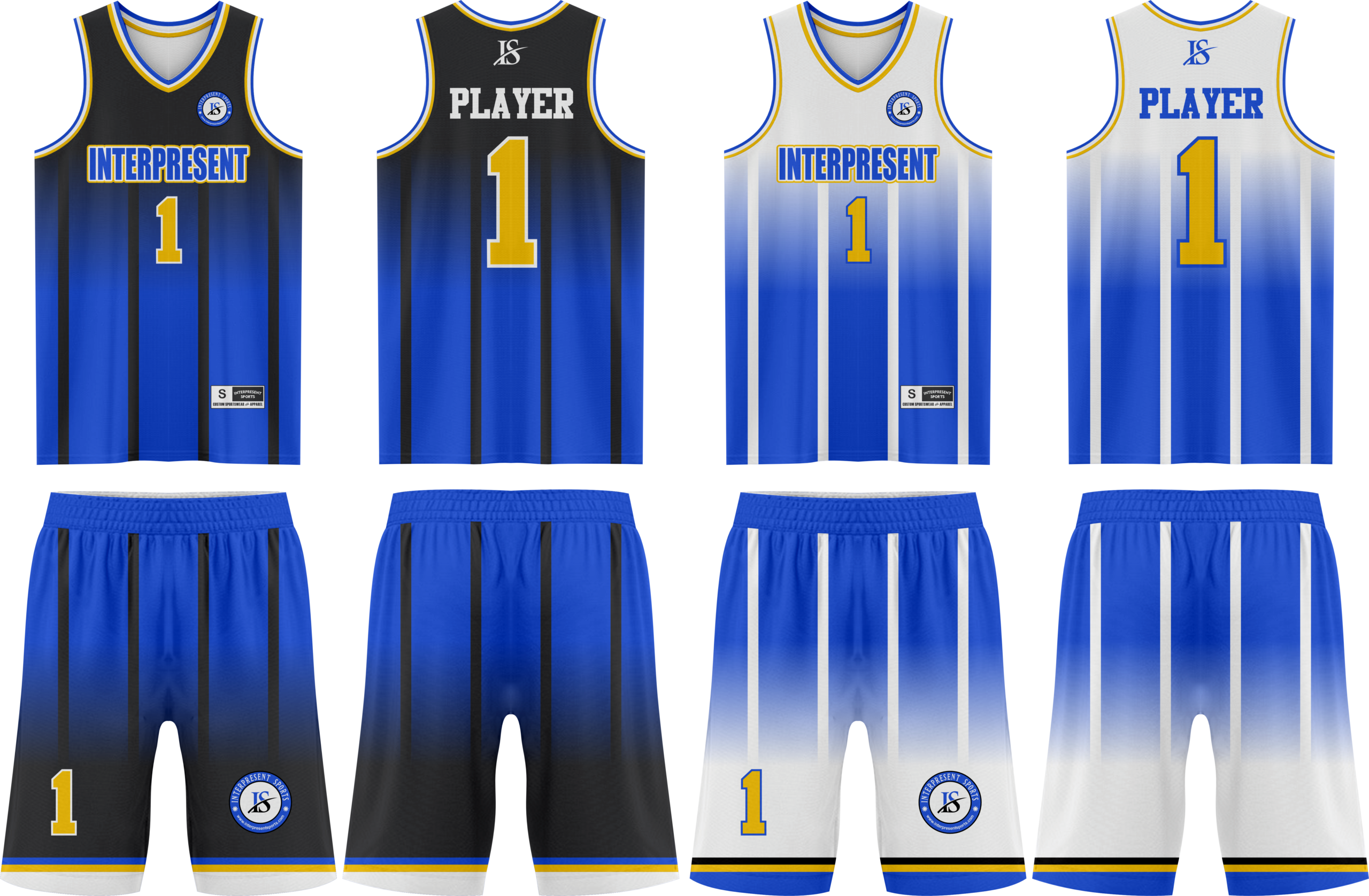 Blue Reverseable BasketBall Uniform