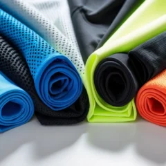 Fabric is sourced from trusted and reliable suppliers. It is stored on racks in the fabric warehouse and inspected before use.